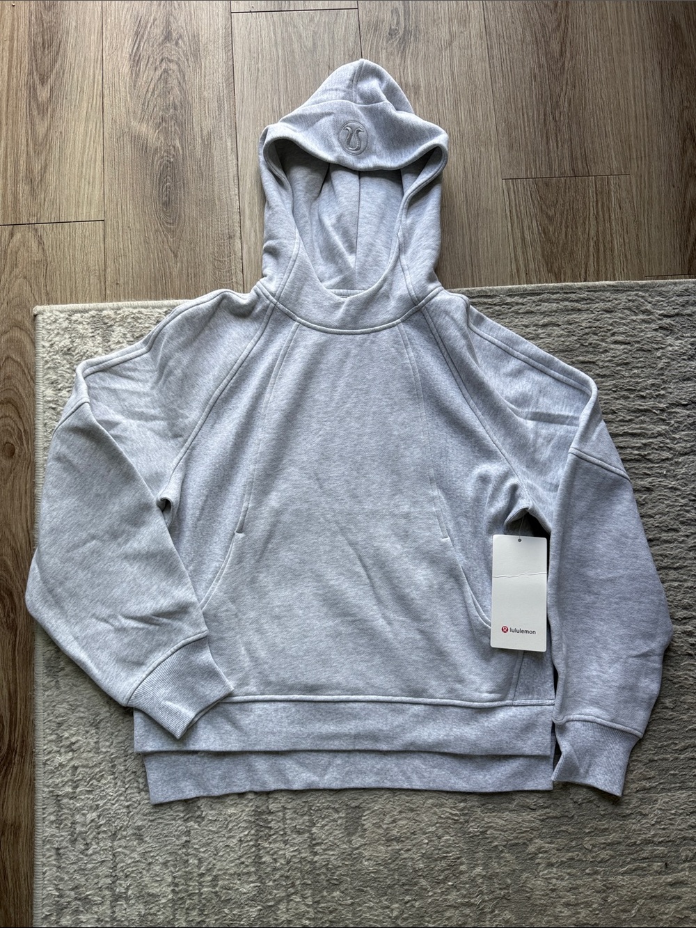 NWT Lululemon Scubs Oversized Side-Slit Hoodie, Grey, XS/S